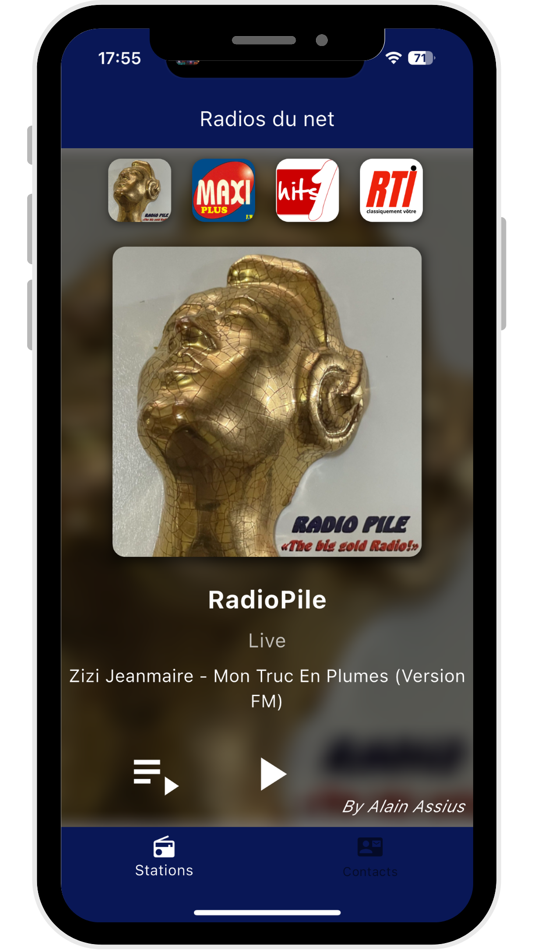 Aperçu de l'application