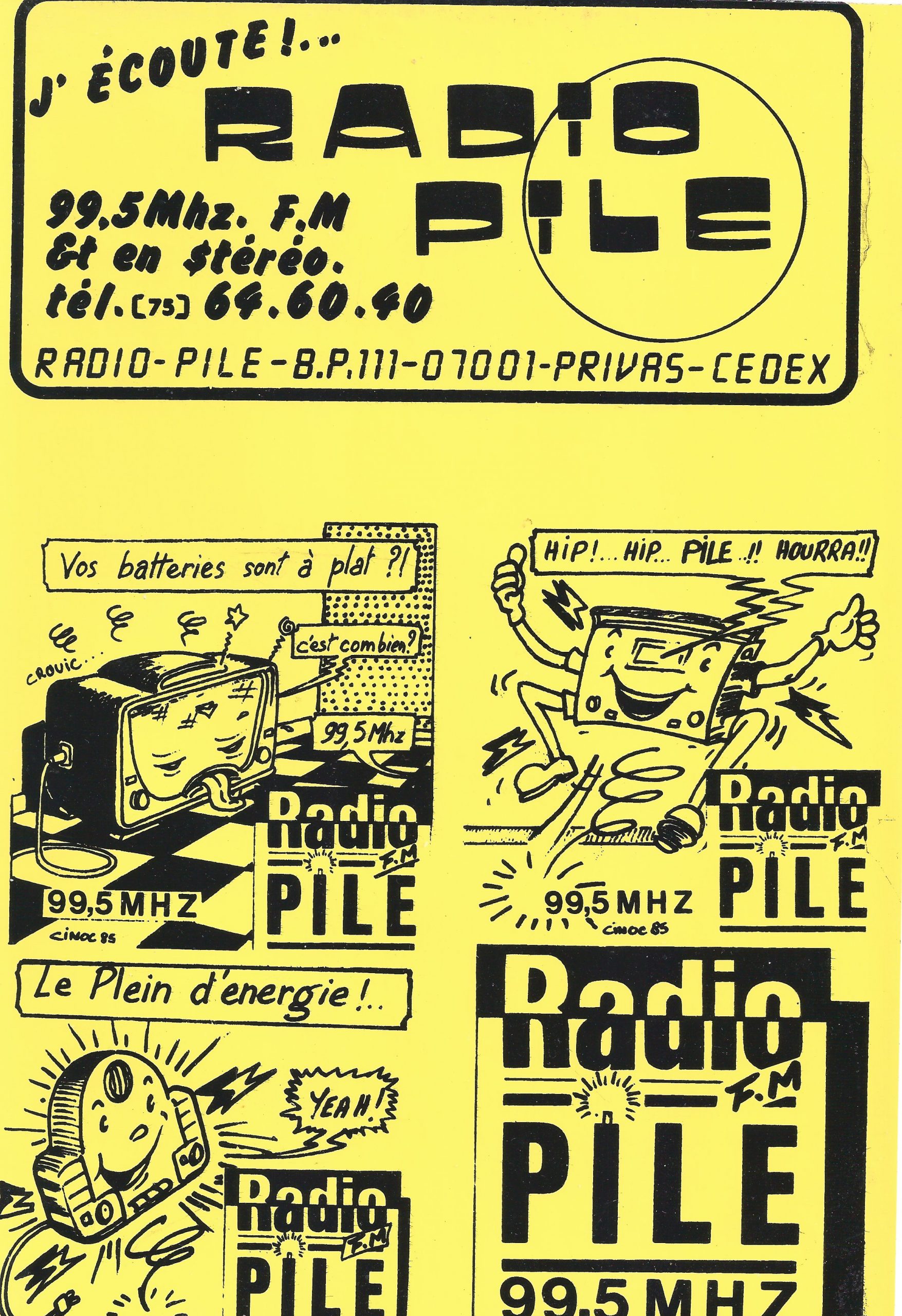 Autocollants Radio Pile